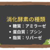 【消化器】消化酵素の種類と機能：アミラーゼ、プシン、リパーゼ